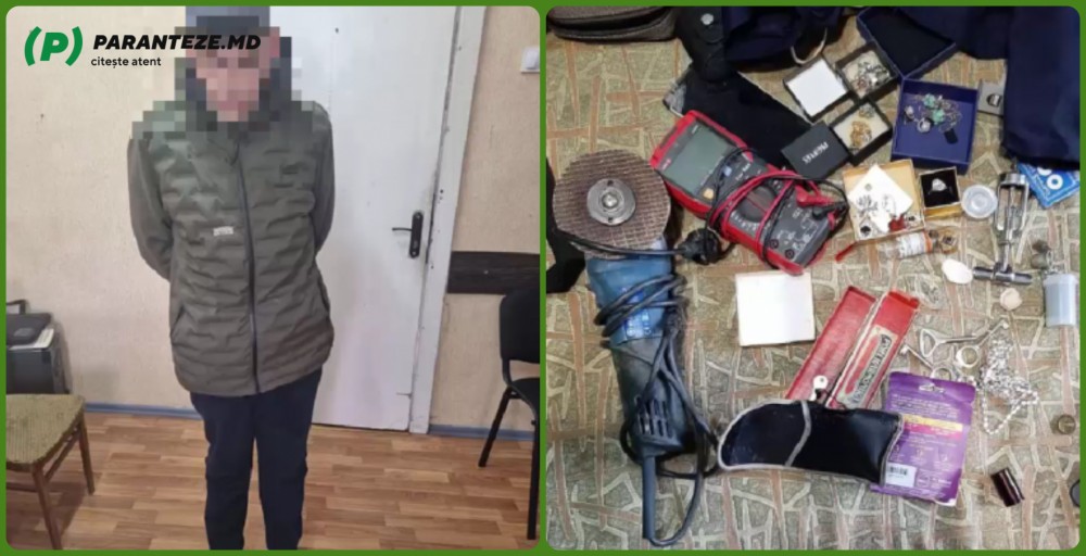 A furat 39.000 de lei dintr-un apartament din Chișinău. Ce a găsit poliția la domiciliul hoțului